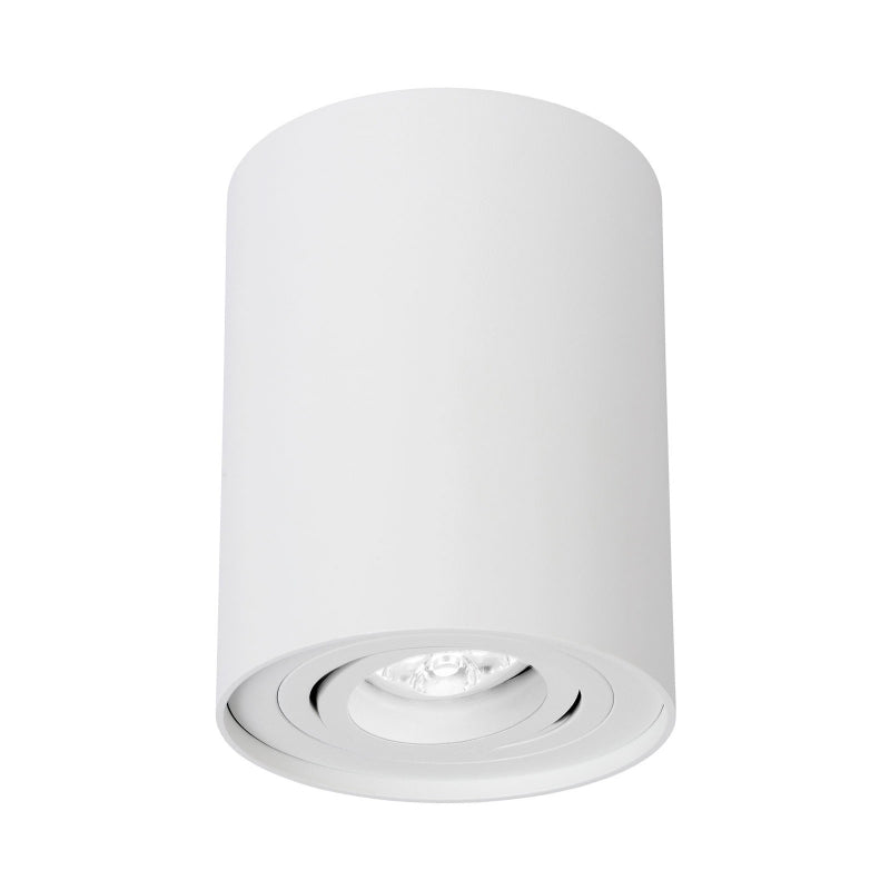 Spectrum CHLOE GU10 Overflademonteret LED Spot, IP20, 250V, Justerbar Rundt Hvidt Aluminiumshus
