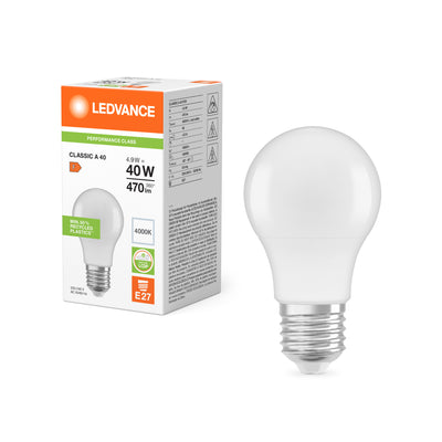 Spectrum Classic LED E27 Pære 4.9W 470 lumen 4000K Kold Hvid erstatter 40W
