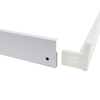 Spectrum frame voor opbouw ALGINE 620x620mm armatuur, aluminium en kunststof, slank 43mm profiel