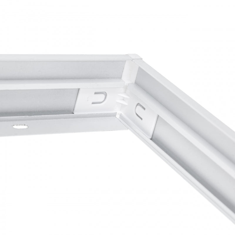 Spectrum frame voor opbouw ALGINE 620x620mm armatuur, aluminium en kunststof, slank 43mm profiel