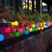 Spectrum GARLAND 5M hangende LED-lichtslinger, 10xE27 fittingen, IP44 buiten en binnen gebruik, Zwarte behuizing