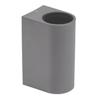 Aplique de pared LED Spectrum GU10 x2, bidireccional, montaje en superficie, 250V, IP54 Gris, 150x73x95mm