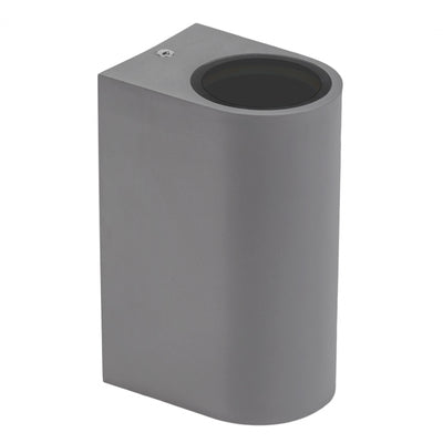 Spectrum GU10 x2 LED væglampe, tovejs, overflademonteret, 250V, IP54 Grå, 150x73x95mm