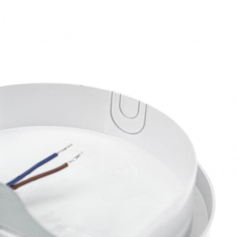 Spectrum LED 20W IP54 230V oval ceiling lamp with PIR sensor 4000K 2300 lumens White housing