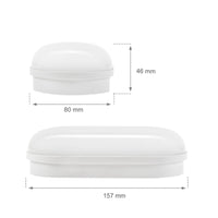 Spectrum LED 8W Ovale Plafondlamp IP54 230V 4000K Neutraal Wit 820 lumen Polycarbonaat Behuizing