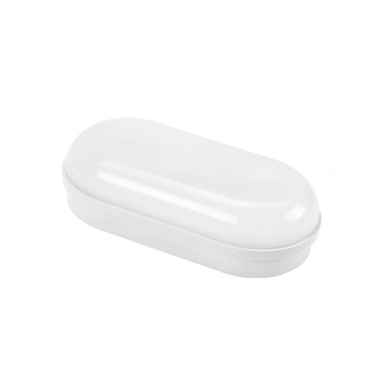 Spectrum LED 8W Oval Taklampa IP54 230V 4000K Neutralvit 820 lumen Polykarbonathus