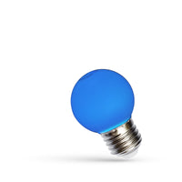 Bombilla LED Esfera Spectrum G45 E27 230V 1W Azul, haz de 270°, CRI 80, vida útil 17000h