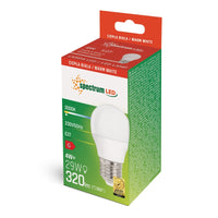 Spectrum LED Bol G45 E27 4W 230V 3000K Warm Wit 320 lumen 160° niet dimbaar lamp voor binnenshuis gebruik