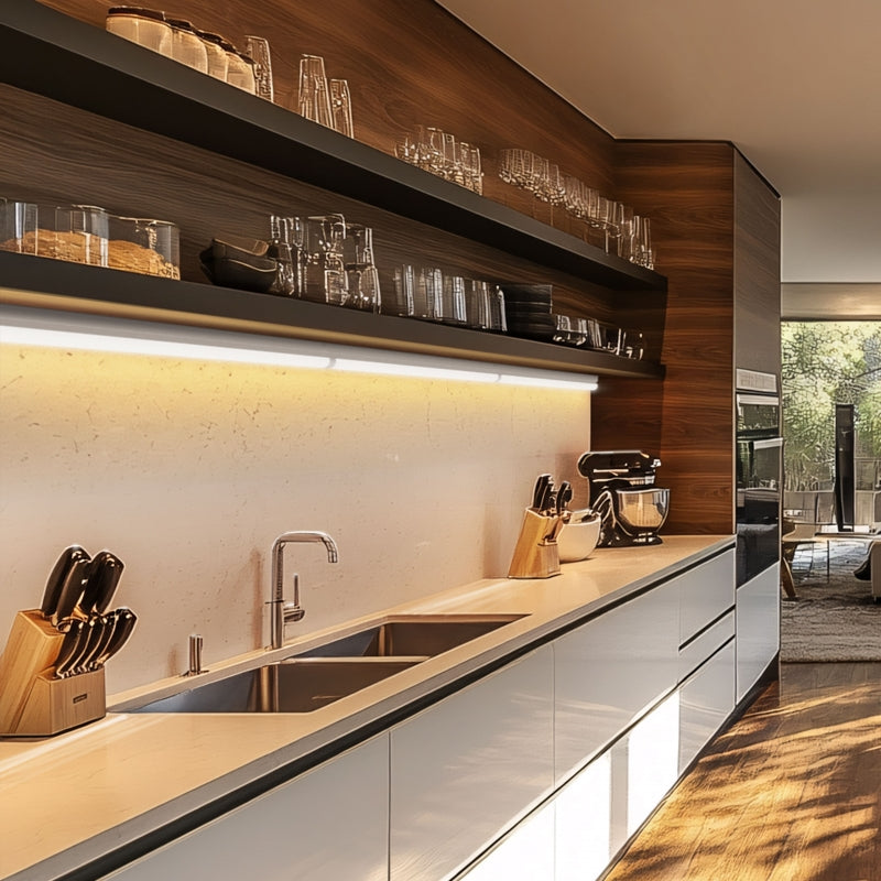 Spectrum LED Möbelleuchte 1200mm 14W 3000K 1680 Lumen IP20 Weiß Aufputzschalter EIN/AUS 230V