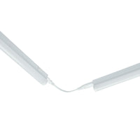 Spectrum LED skåpbelysning 300mm 4W 4000K 400 lumen IP20 Vit ytmonterad med strömbrytare 230V