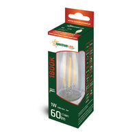 Vela LED Spectrum E14 1W 230V 1800K transparente 60 lúmenes ángulo de haz 300° IP20 no regulable