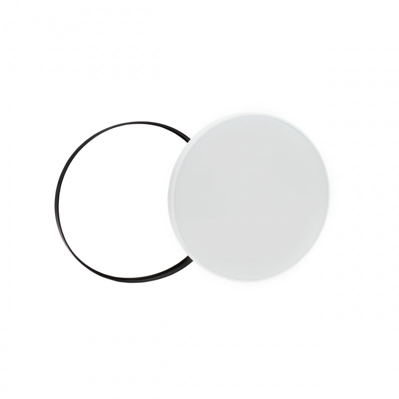 Spectrum LED plafondlamp 32W 6000K 230V IP54 rond Wit Zwart 3450 lumen 115° bundel opbouw