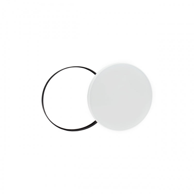 Plafoniera LED Spectrum Nymphea 24W 6000K 230V IP54 2850 lumen Ø320mm Bianco Nero rotonda