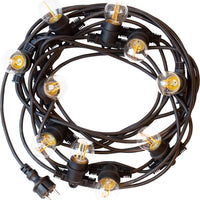 Spectrum LED feestverlichting lichtsnoer 5m met 10x E27 fittingen, decoratieve buitenverlichting, optionele LED lampen