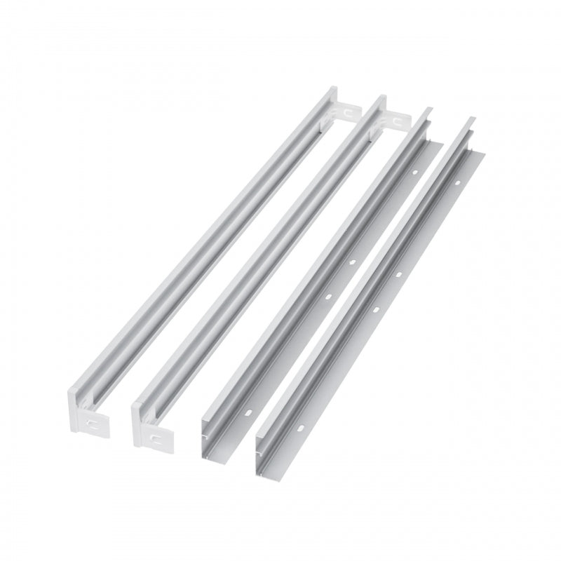 Spectrum LED ramme til ALGINE 600x600 påbygget armatur, Hvidt aluminiums kabinet