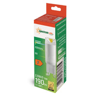 Spectrum LED G9 Lampe 230V 2.5W 3000K warmweiß 190 Lumen nicht dimmbar Keramikgehäuse