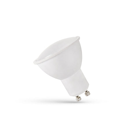 Lampadina Spectrum LED GU10 1.5W 230V 6000K Bianco Freddo 120 lumen fascio 120° non dimmerabile con copertura opalina