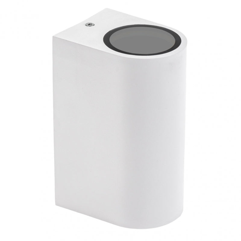 Spectrum LED GU10 Wandleuchte Weiß IP54 bidirektional Außen Innen 2x6W 250V 150x73x95mm
