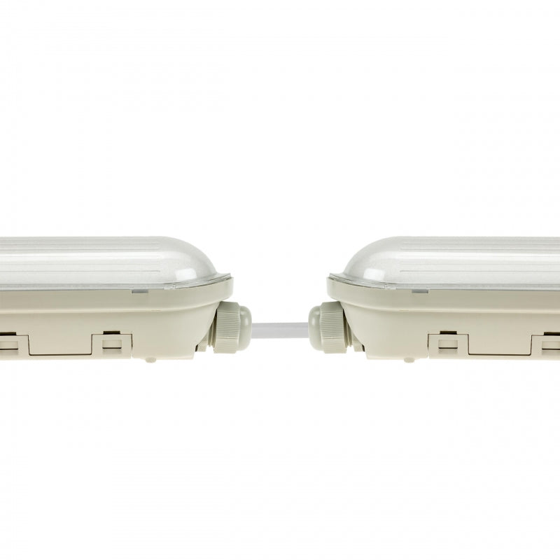 Spectrum LED LIMEA GIGANT Hermetisch 1200mm 38W 6000K 230V IP65 IK10 Koud Wit Plafond of Hangarmatuur Grijs