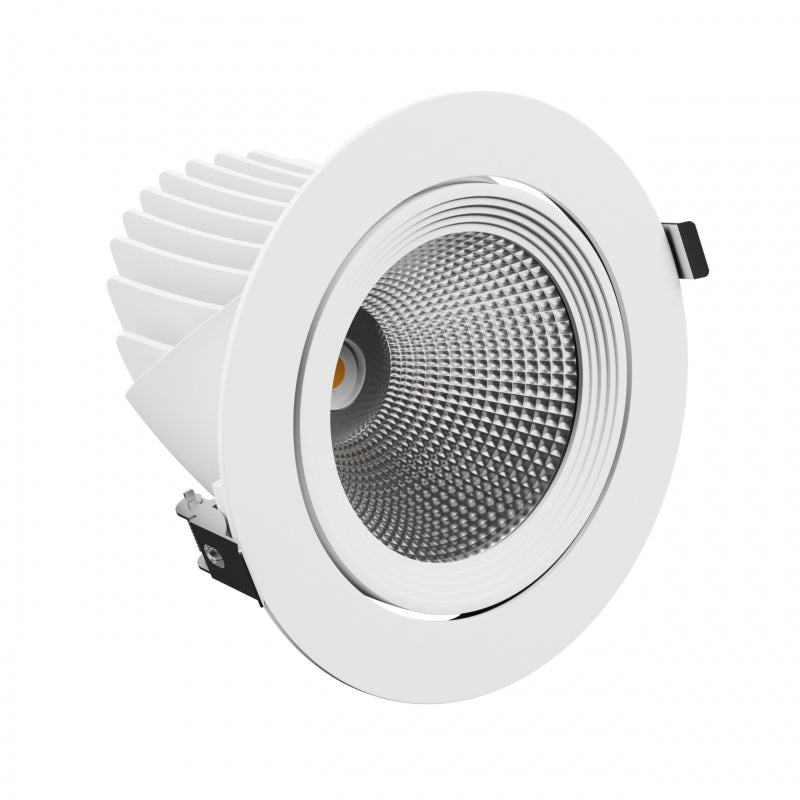 Faretto incassato Spectrum LED SILENA 2 40W 230V 4000K 5000 lumen CRI 80 50° Bianco IP20 alluminio