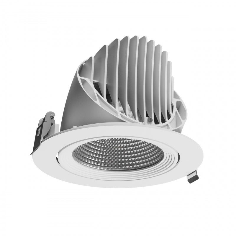 Faretto incassato Spectrum LED SILENA 2 40W 230V 4000K 5000 lumen CRI 80 50° Bianco IP20 alluminio