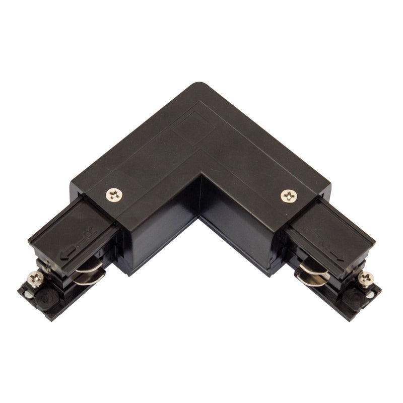Spectrum LED SPS 2 Connecteur L Droit Noir, Aluminium, 230V, Accessoire d’éclairage sur rail intérieur IP20
