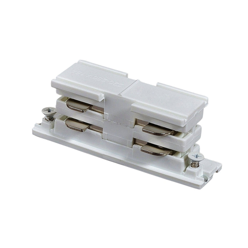 Spectrum LED SPS 2 straight connector White, aluminum housing, 230V, IP20 ceiling or suspended track lighting