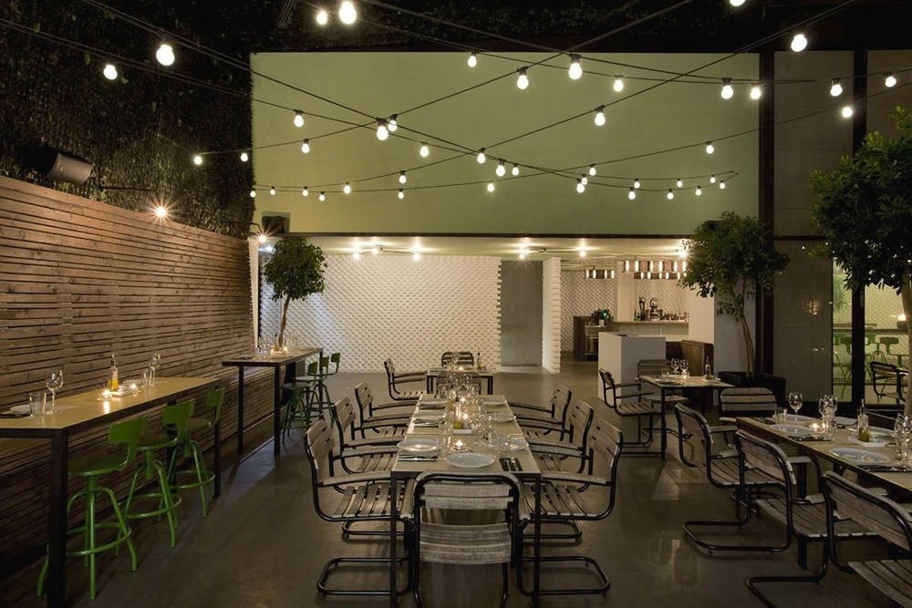 Catena luminosa a LED Spectrum 10m con 10 portalampade E27, cavo festone da esterno, lampadine LED opzionali