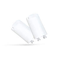 Spectrum LED Röhrenstarter einseitige Versorgung, Weiß, 20mm x 38mm, einfaches Nachrüsten für LED Röhreninstallation