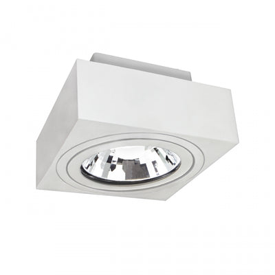 Spectrum MIRORA AR111 opbouwspot GU10, 250V, max. 20W, IP20, verstelbaar Wit aluminium behuizing