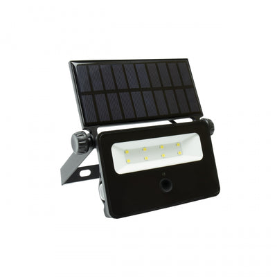 Spectrum NOCTIS SOLARIS MINI LED strålkastare 2W 6000K 200 lumen IP65 Svart med PIR-rörelsesensor solcellsdriven
