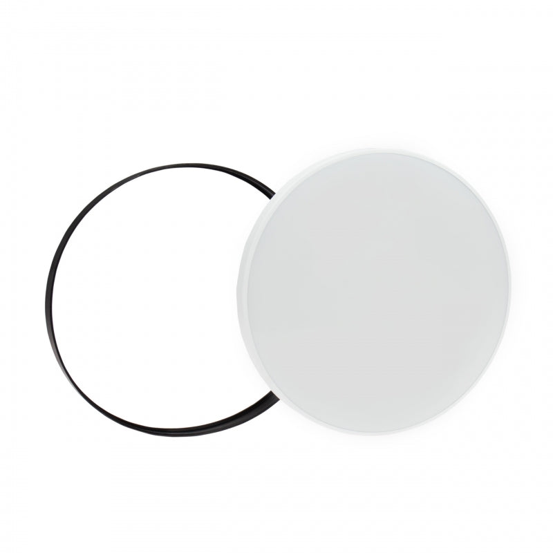 Spectrum NYMPHEA Lampada ad anello LED da superficie 40W 4000K 5300 lumen IP54 Bianco Nero Rotonda 230V