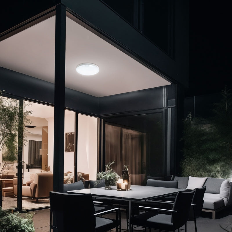 Spectrum NYMPHEA PROXI PIR LED Plafoniera 18W 4000K 2000 lumen IP54 Rotonda Bianca 230V