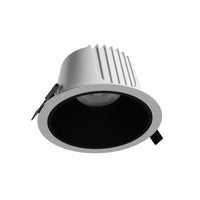 Spectrum ORBITO LED Einbau-Downlight 14-27W 4000K 230V IP44 CRI 90 UGR<19 Weiß Rund Schwarzer Reflektor Einbau