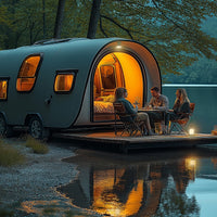 Spectrum SOLARA Campo LED campinglampa 2W 3000K-6500K IP20 USB-C soluppladdningsbar powerbank