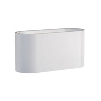 Lampada da parete Spectrum SQUALLA G9 Bianca, IP20 per interni in alluminio, montaggio a superficie, 250V, compatibile LED max 6W