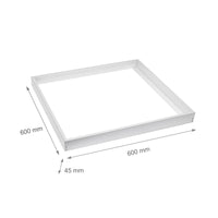 Spectrum Aufbau-Rahmen für ALGINE LINE und ALGINE PREMIUM 600x600mm LED-Panels, Weiß