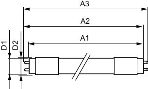 Philips MAS LEDtube 600mm HO T8 8W 3000K 1000 lumens Dépolie G13 220-240V CRI 83 CE RoHS