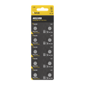 Technik Alkaline knappcellsbatteri AG2 LR59 196 396 1.5V, 10-pack pålitliga myntbatterier för klockor och enheter