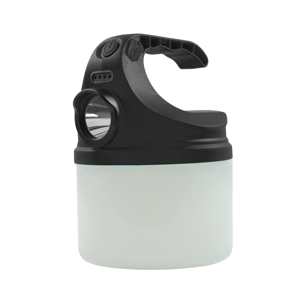 Technik Campinglampe C40 genopladelig LED 500 lumen Hvid IP44 med USB-opladning og 3 lysstyrketilstande