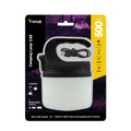 Technik Campinglampe C40 genopladelig LED 500 lumen Hvid IP44 med USB-opladning og 3 lysstyrketilstande