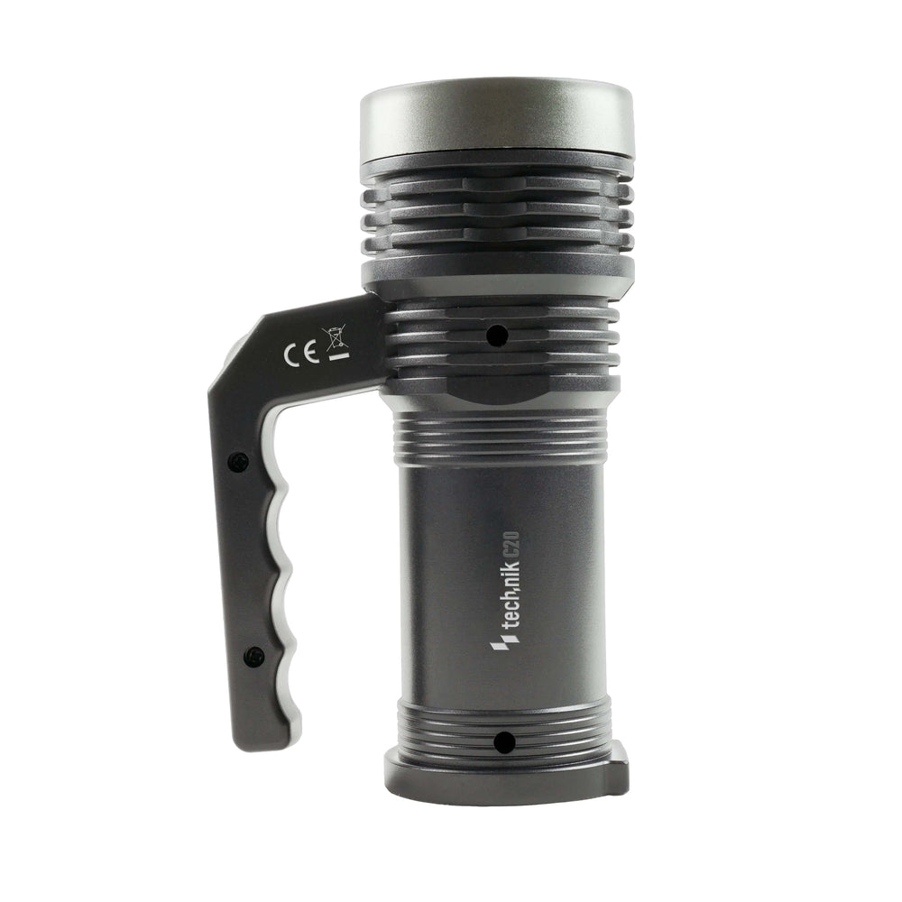 Tecnología foco portátil C20 XPE+COB LED 300 lúmenes recargable batería 18650 USB IPX2 Blanco