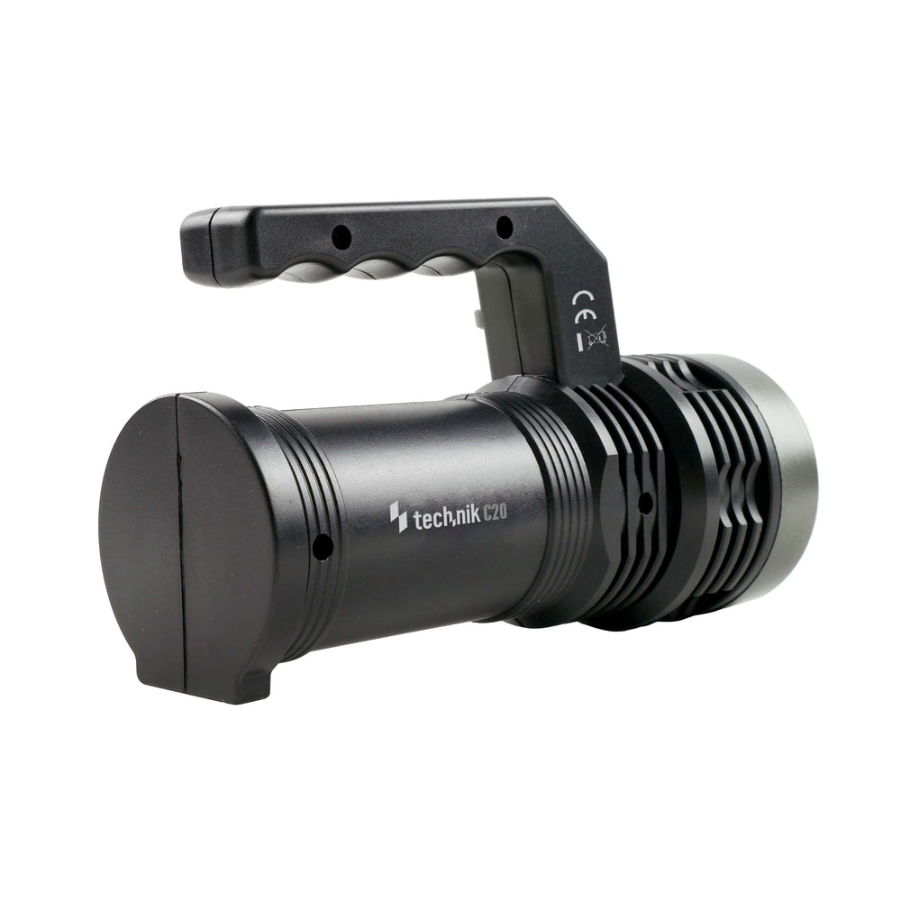 Tecnología foco portátil C20 XPE+COB LED 300 lúmenes recargable batería 18650 USB IPX2 Blanco