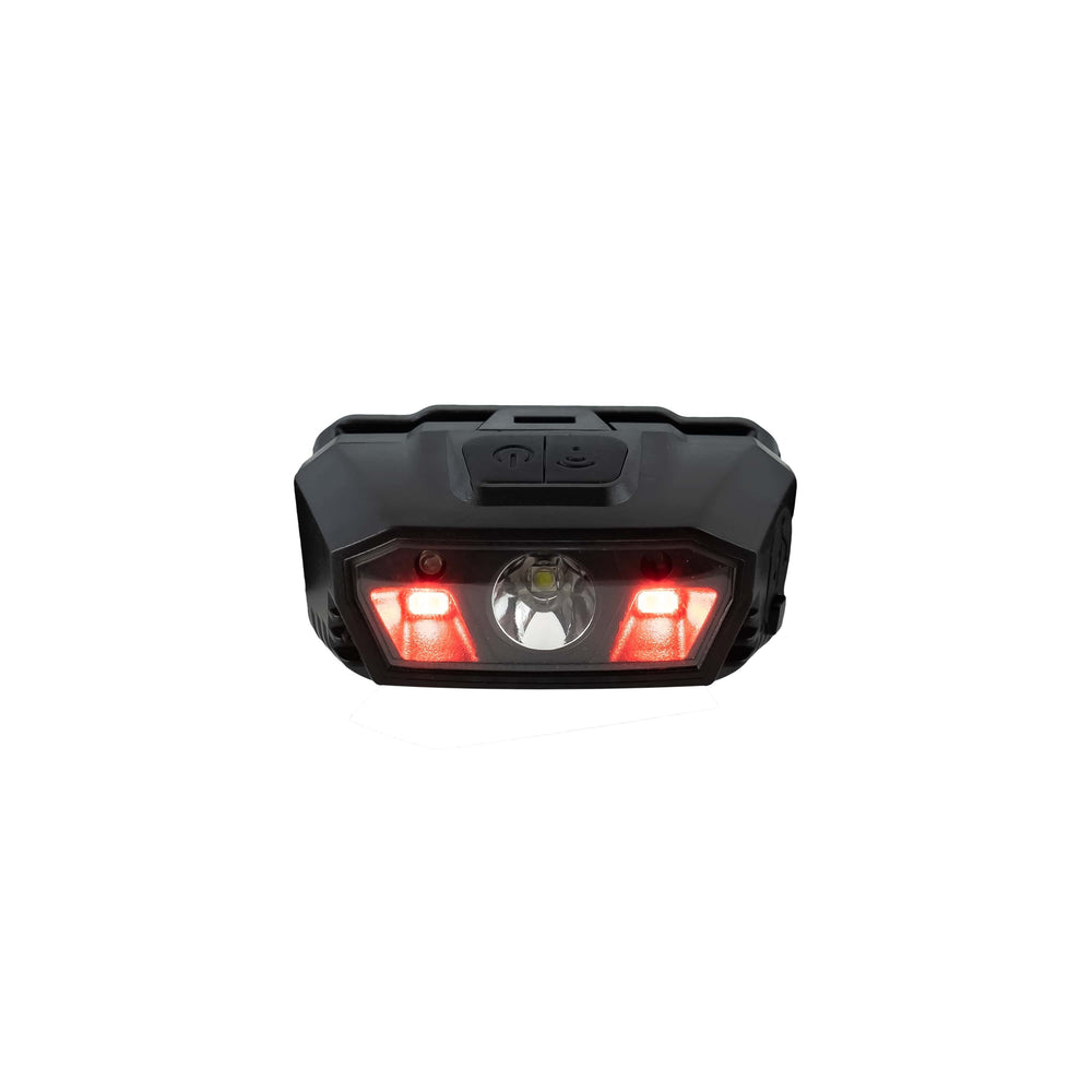 Lampada frontale Technik H15 ricaricabile LED 300 lumen IP44 con USB Type-C e sensore di movimento