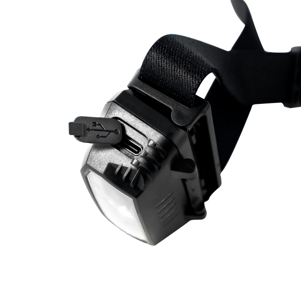 Lampada frontale Technik H15 ricaricabile LED 300 lumen IP44 con USB Type-C e sensore di movimento