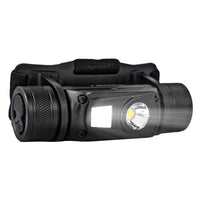 Linterna frontal Technik H31 con LED Osram P9, 800 lúmenes, 5 modos, recargable por USB-C, IPX4, Blanco