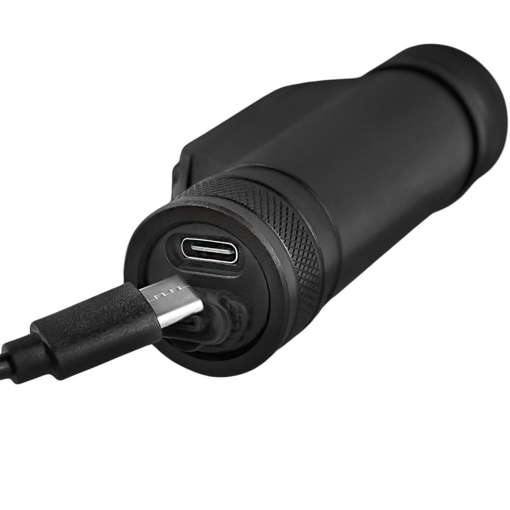 Linterna frontal Technik H31 con LED Osram P9, 800 lúmenes, 5 modos, recargable por USB-C, IPX4, Blanco
