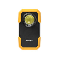 Technik LED zaklamp W20 COB 250 lumen, werkt op 3xAAA batterijen, witte kunststof behuizing, IPX2 met magneet en clip