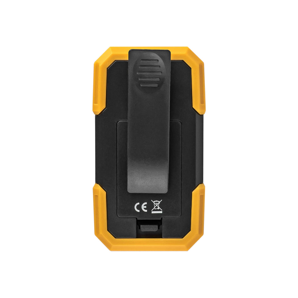 Technik LED zaklamp W20 COB 250 lumen, werkt op 3xAAA batterijen, witte kunststof behuizing, IPX2 met magneet en clip