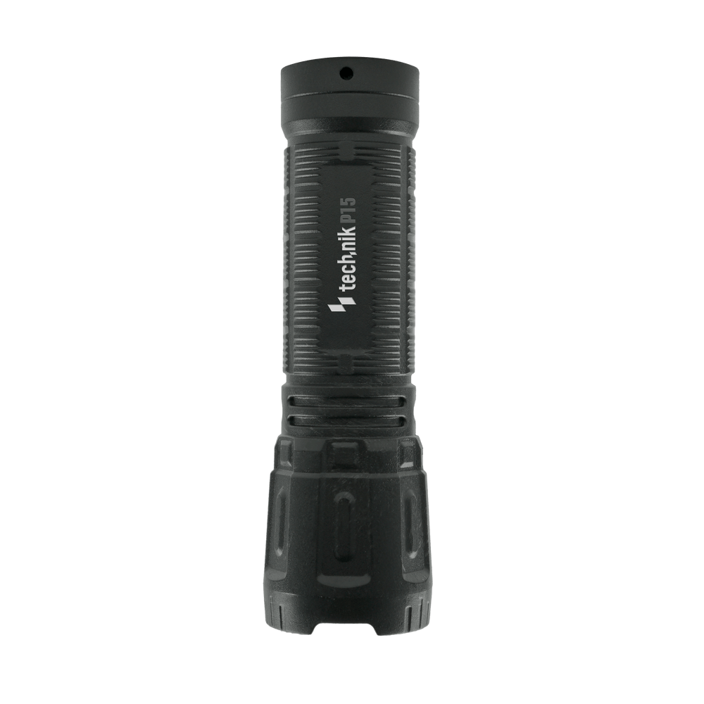Technik P15 uppladdningsbar ficklampa 100 lumen XPE LED, IP44, 800mAh micro USB, 10h drifttid, Vit